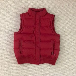 American Eagle Outfitters Red Puffer Vest